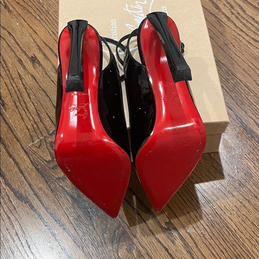 Authentic Christian Louboutin Condora sling 100 - Picture 4 of 8
